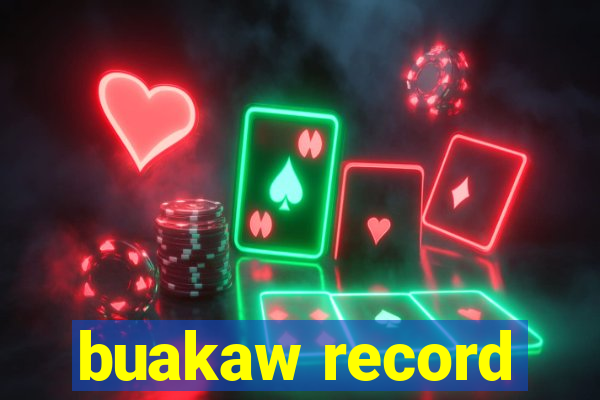 buakaw record